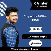 CA Inter Corporate & Other Laws (Regular) Video Lectures by CA Harsh Gupta (Pendrive, 10 Months, 1.5 Views)